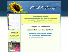 Tablet Screenshot of kineziologialap.hu